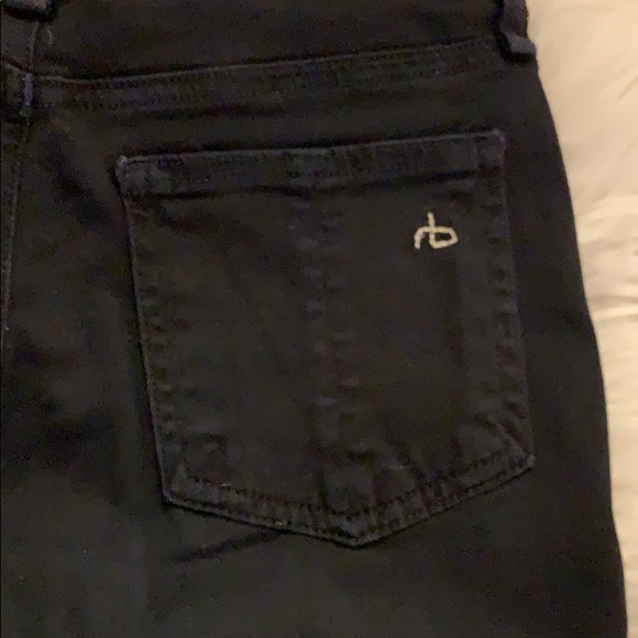 Rag & Bone Black Plush Skinny Jean - Picture 3 of 4